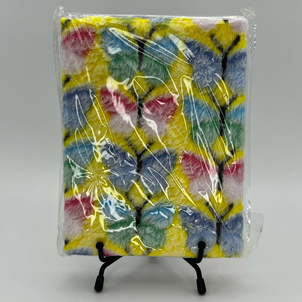 Yellow Butterfly Fuzzy Notebook Journal